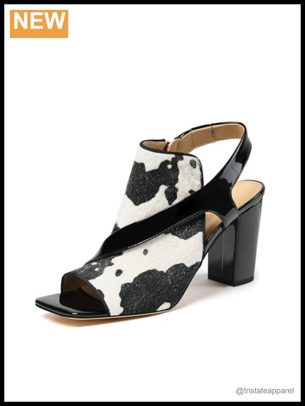 Women's Chunky Block Heel Slingback Sandals Open Toe Strappy Dress Shoes